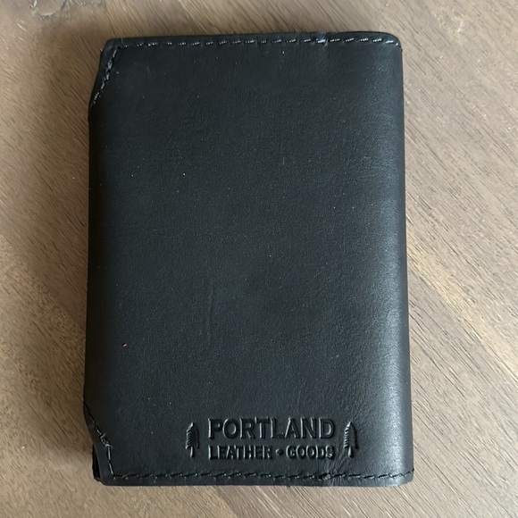 Portland Leather Goods black leather small journal New - Picture 2 of 3